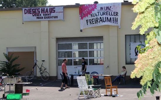 Hausbesetzung Linz 2011